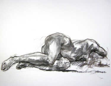 "fusain 50/65 2011 83" başlıklı Resim Christian Rolland tarafından, Orijinal sanat, Diğer