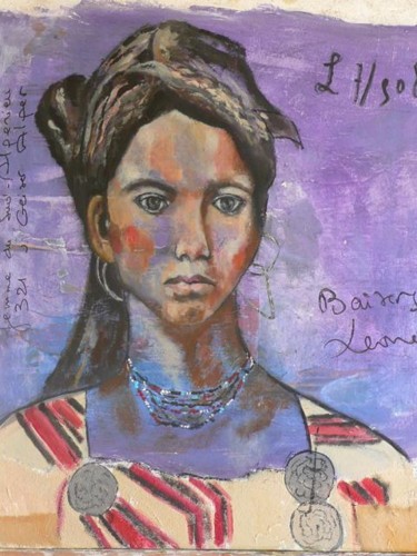 Peinture intitulée "LEILA" par Martine Flory, Œuvre d'art originale, Autre