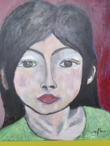 Peinture intitulée "ANGEL" par Martine Flory, Œuvre d'art originale, Acrylique