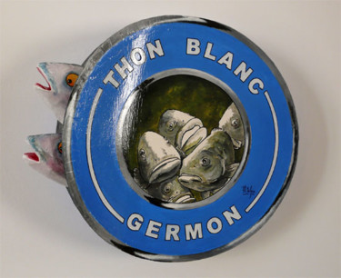 Sculptuur getiteld "Thon Blanc Germon" door Philippe Balayn, Origineel Kunstwerk