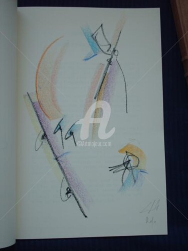 Peinture intitulée "dessin n°13 sur A.J…" par Serge Chamchinov, Œuvre d'art originale, Tempera