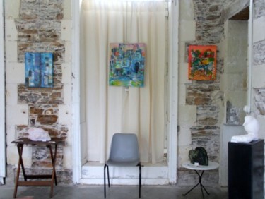 Peinture intitulée "Exposition à Oudon…" par Rosiane Priam, Œuvre d'art originale