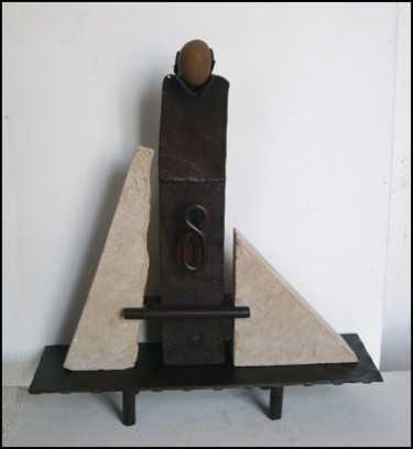 Sculpture titled "Capitaine" by Jérôme Danikowski, Original Artwork