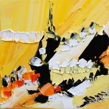 Painting titled "Le Garlaban" by Muriel Cayet, Original Artwork, Oil