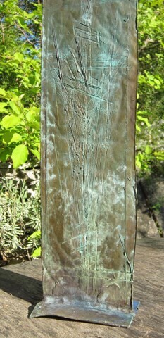 Sculpture titled "CRUCIFIXION" by Michel Moskovtchenko, Original Artwork, Metals