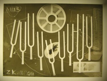 Collages intitulée "fotogramm,not yet t…" par Zoran Komatinović, Œuvre d'art originale