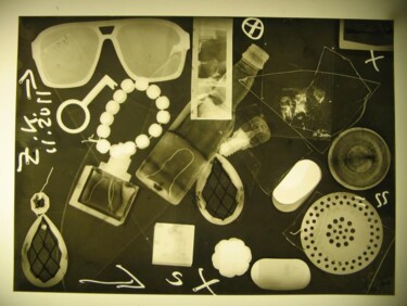 Collages intitulée "fotogramm,not yet t…" par Zoran Komatinović, Œuvre d'art originale