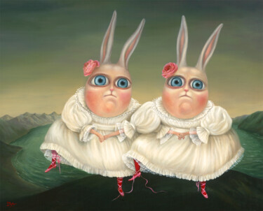 Dancing Twins. Original painting