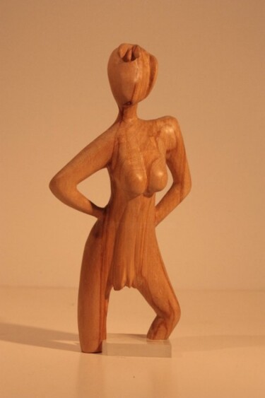 Sculpture intitulée "Défilé - démarche é…" par Max Bernard, Œuvre d'art originale, Bois