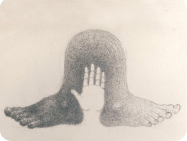 Dessin intitulée "Etude sur Berthe" par Sak, Œuvre d'art originale