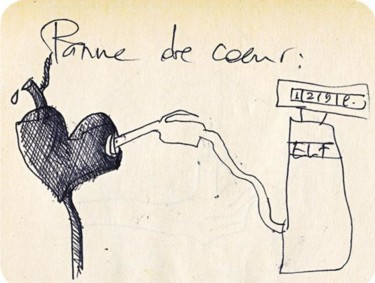 Dessin intitulée "Etude sur Couple 2" par Sak, Œuvre d'art originale