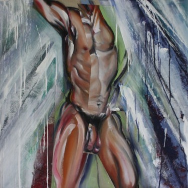 douche2 Peinture intitulée "douche2" par Patrice Monnerie, Œuvre d'art originale