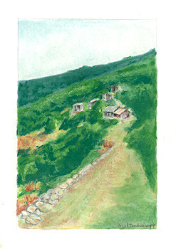 Drawing titled "Sa Svetog Andrije" by Branka Mattenheim, Original Artwork, Other
