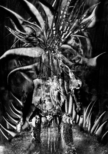Painting titled "Wood Creature" by Mike Healey, Original Artwork