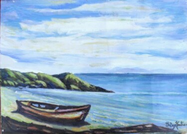 Peinture intitulée "solitude" par Eduardo Antonio Arêas Rêgo Monteiro, Œuvre d'art originale, Huile