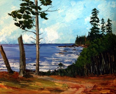 Peinture intitulée "Charms of Ucluelet…" par Yves Downing, Œuvre d'art originale, Acrylique Monté sur Châssis en bois