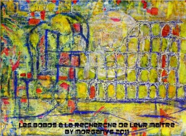 Peinture intitulée "les bobos à la rech…" par Morganv6, Œuvre d'art originale