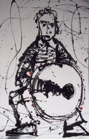 BOMBO Pintura intitulada "BOMBO" por Mário Fresco, Obras de arte originais, Óleo