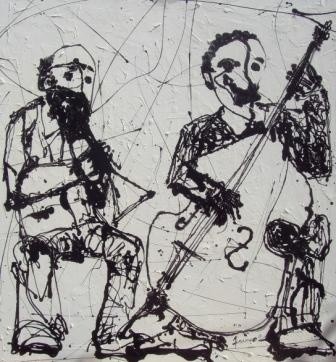 CONTRATROMPETE Pintura intitulada "CONTRATROMPETE" por Mário Fresco, Obras de arte originais, Óleo