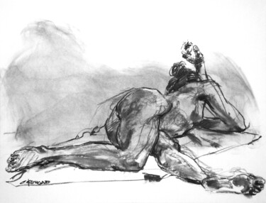 "fusain 50/65 2011 1…" başlıklı Resim Christian Rolland tarafından, Orijinal sanat, Diğer