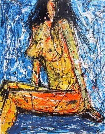 DONZELA Pintura intitulada "DONZELA" por Mário Fresco, Obras de arte originais, Óleo