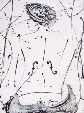 MAN RAY Pintura intitulada "MAN RAY" por Mário Fresco, Obras de arte originais, Óleo