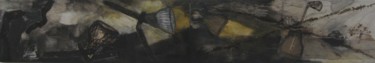 Painting titled "une experience part…" by Evelyne Dominault, Original Artwork, Other