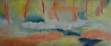 Painting titled "Automne" by Diane Medus, Original Artwork, Oil