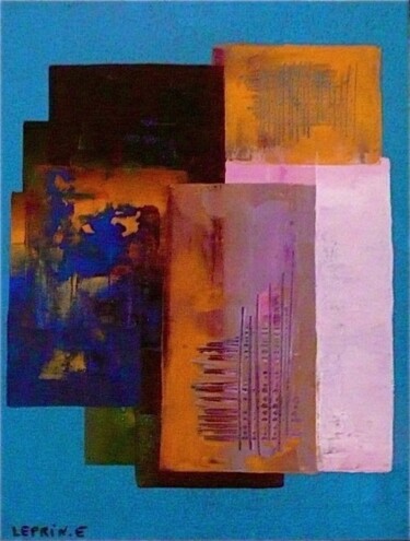 Painting titled "MAGIQUE" by Edwige Leprin, Original Artwork, Oil
