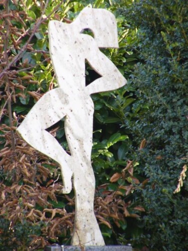 Sculpture intitulée "banseuse blanche 1" par Pascal Borgo, Œuvre d'art originale