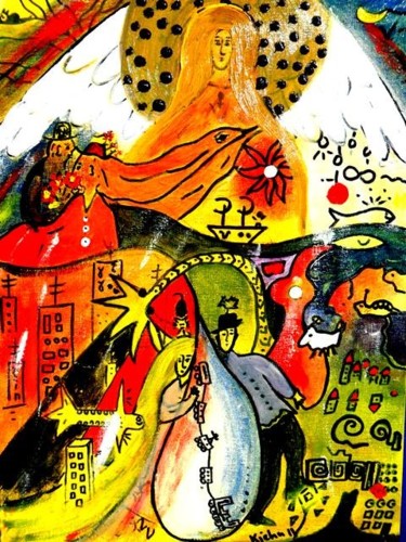 Painting titled "lovestory 1" by Georg Kiehn, Original Artwork, Oil