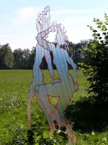 Sculpture intitulée "81 ombres blanches…" par Pascal Borgo, Œuvre d'art originale