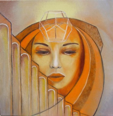 Peinture intitulée "Doors of the knowle…" par Alix, Œuvre d'art originale, Huile