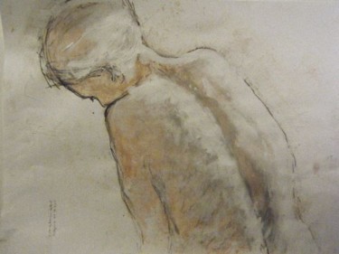 Peinture intitulée "croquis. dos de fem…" par Silvia Leveroni Calvi, Œuvre d'art originale