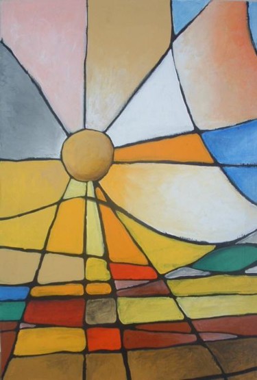 Peinture intitulée "Diptyque : La Terre…" par Marc Walencik, Œuvre d'art originale