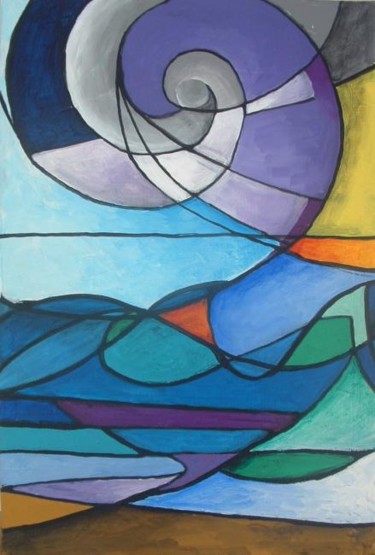 Peinture intitulée "Diptyque froid" par Marc Walencik, Œuvre d'art originale