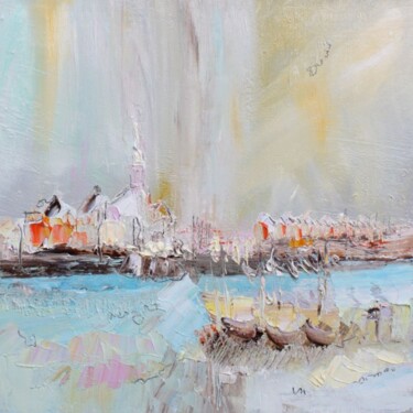 Peinture intitulée "Saint-Pierre" par Muriel Cayet, Œuvre d'art originale