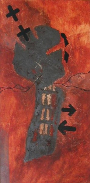 Peinture intitulée "DONANT-DONANT" par Annick Volant-Vettu (AVVA), Œuvre d'art originale, Acrylique
