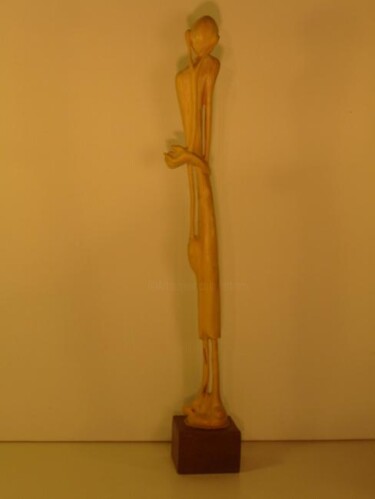 Sculpture intitulée "Docteur" par Max Bernard, Œuvre d'art originale, Bois