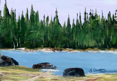 Peinture intitulée "In the morning" par Yves Downing, Œuvre d'art originale, Acrylique