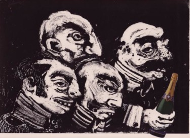Artisanat intitulée "Les bien assis." par Frhégo, Œuvre d'art originale