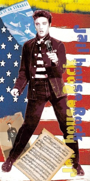 Peinture intitulée "Jail House Rock" par Alan Berg, Œuvre d'art originale