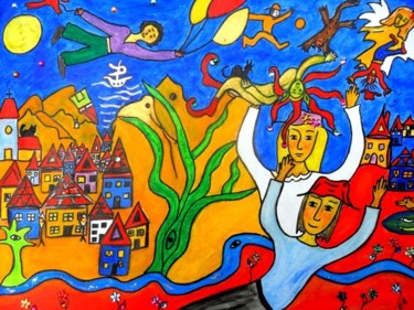 Painting titled "Honey and Minteyes" by Georg Kiehn, Original Artwork