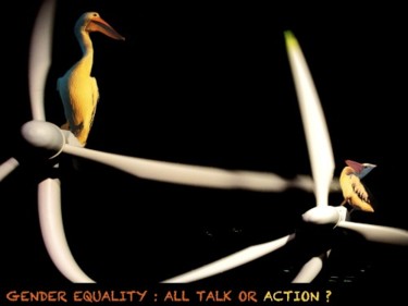 Photographie intitulée "gender equality" par Emmanuel Jahan, Œuvre d'art originale