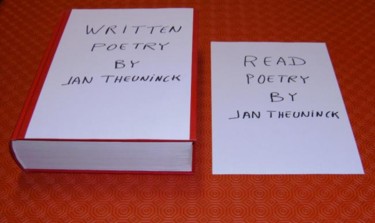 Sculpture titled "Written Poetry" by Jan Theuninck, Original Artwork