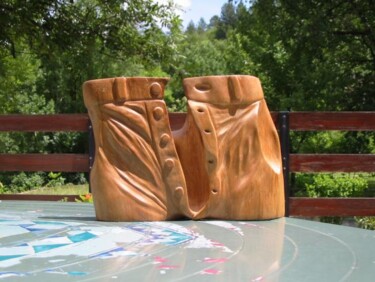 Sculpture intitulée "Jean's" par Max Bernard, Œuvre d'art originale, Bois