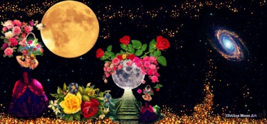 Desenho intitulada "Golden Universe - U…" por Silviane Moon, Obras de arte originais, Fotografia digital