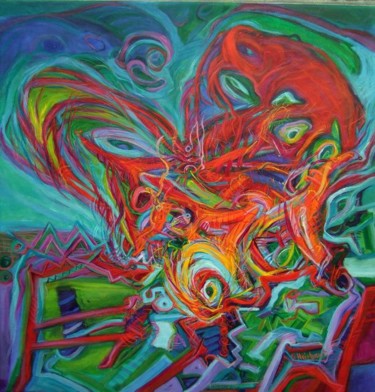 Peinture intitulée "Playground" par Geert Heirbaut, Œuvre d'art originale