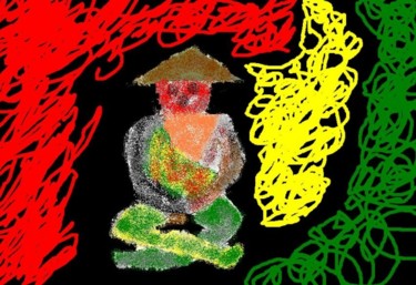 Drawing titled "jah.JPG" by Alfadito Dito, Original Artwork, Other