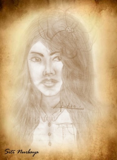 Drawing titled "siti.jpg" by Alfadito Dito, Original Artwork